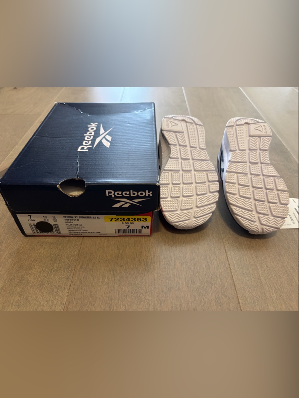 New Toddler Reebok Reebox Sprinter 2.0  Sneakers - Picture 2 of 2